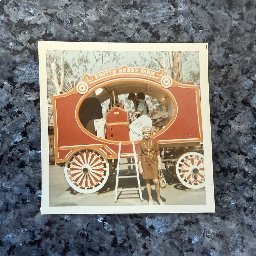 1960s Vintage Photograph Knott's Berry Farm Theme Amusement Park Calliope Circus